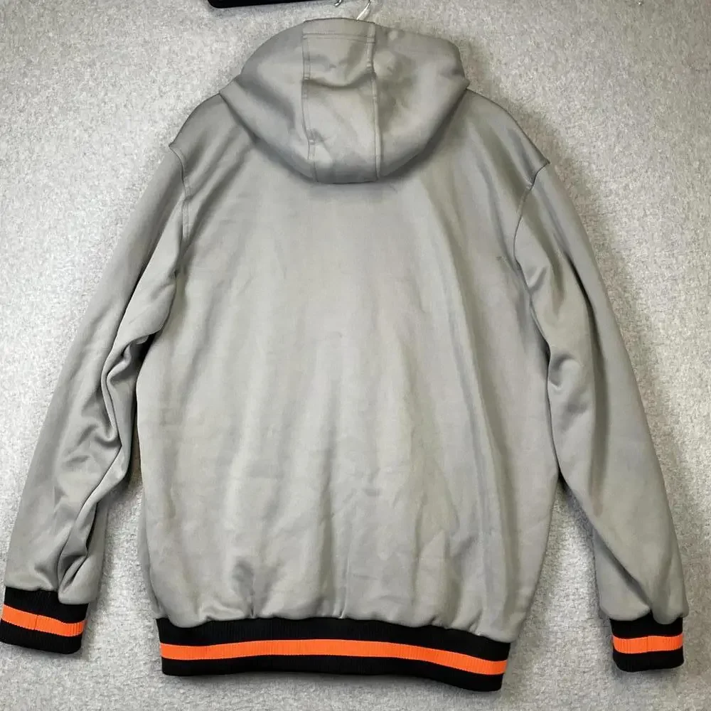 MLB Merchandise Men's Large Gray San Francisco Giants Baseball Full Zip Jacket - Picture 7 of 11